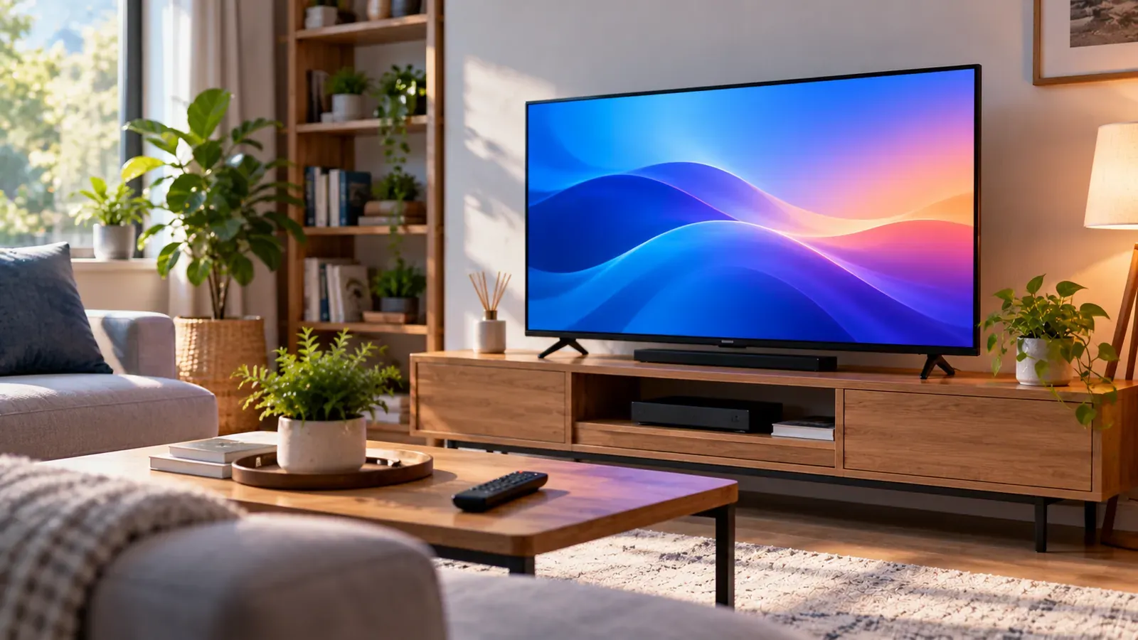 A TV showing a sharp, colourful picture